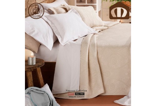 Manterol Cotton Bedcover 210-03 | Naroa Beig