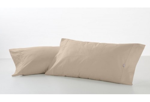 Funda de almohada COMBI LISOS BIÉS. 100% algodón (200 hilos) 138-PIEDRA