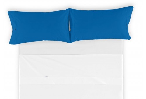 Funda de almohada COMBI LISOS. 100% algodón (144 hilos) 017-AZULON