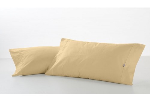 Funda de almohada COMBI LISOS. 100% algodón (144 hilos) 002-BEIGE