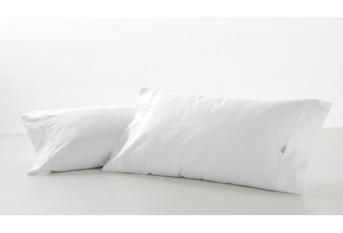 Funda de almohada COMBI LISOS. 100% algodón (144 hilos) 001-BLANCO