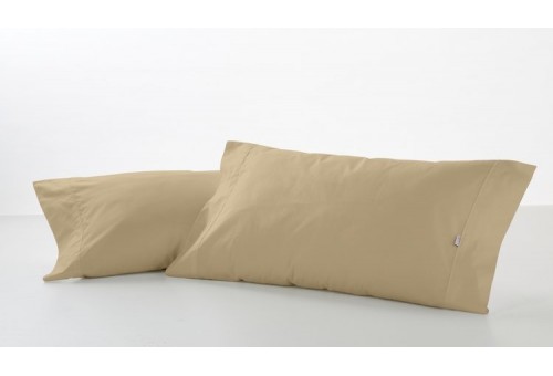 Funda de almohada COMBI LISOS. 100% algodón (144 hilos) 224-CAMEL
