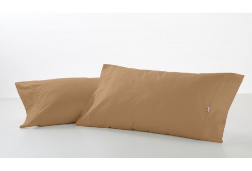 Funda de almohada COMBI LISOS. 100% algodón (144 hilos) 006-MARRON