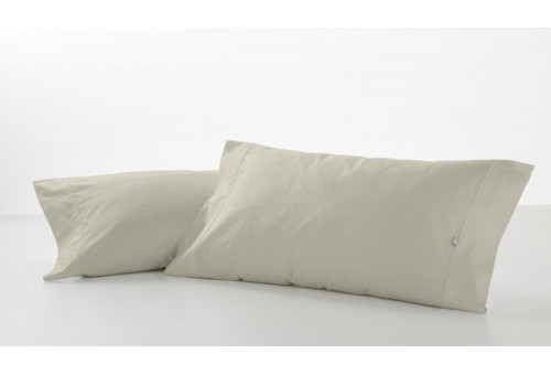 Funda de almohada COMBI LISOS. 100% algodón (144 hilos) 138-PIEDRA