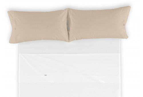 Funda de almohada COMBI LISOS. 100% algodón (144 hilos) 138-PIEDRA