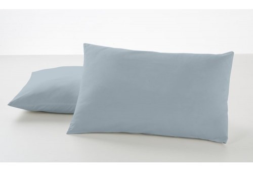 Funda de almohada COMBI LISOS. 100% algodón (144 hilos) 256-PLATA