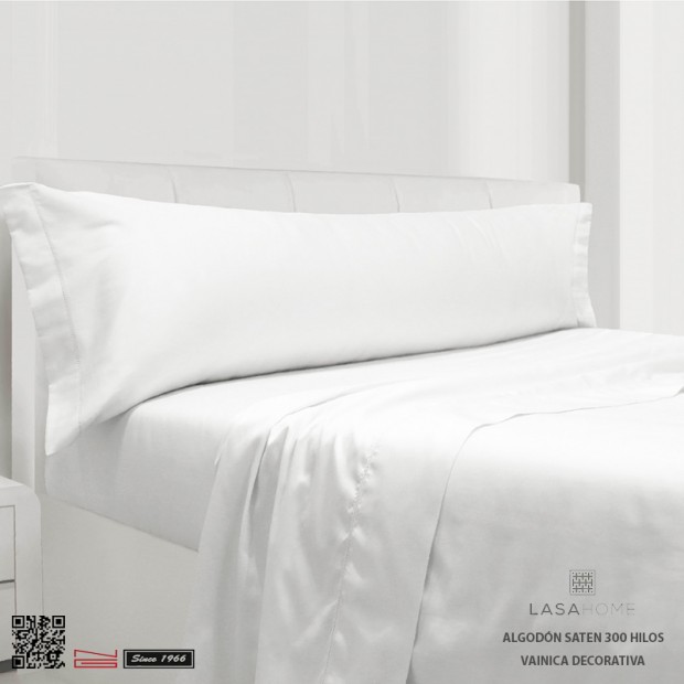 Completo Lenzuola Lasaint 300 filo cotone |Silk Bianco