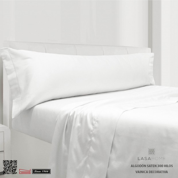 Ensemble de draps Lasaint de coton 300 fils | Silk Blanc