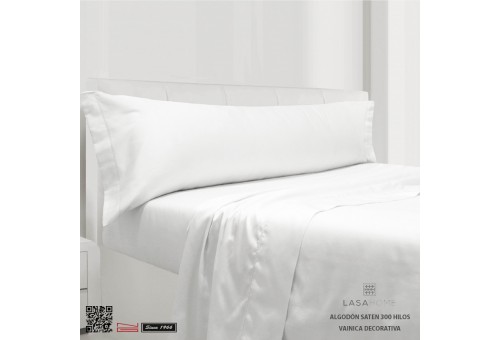 Completo Lenzuola Lasaint 300 filo cotone |Silk Bianco