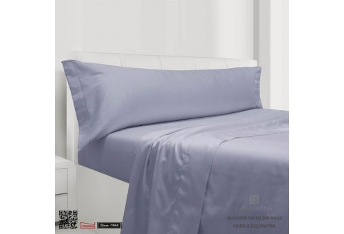 Completo Lenzuola Lasaint 300 filo cotone |Silk Azul