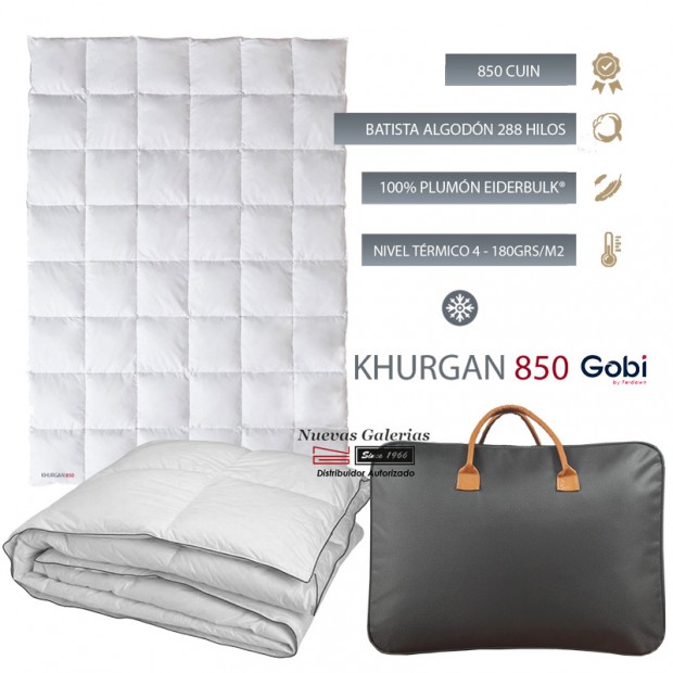 Couette naturelle 100% EiderBulk® 850 CUIN 180 grs | Ferdown