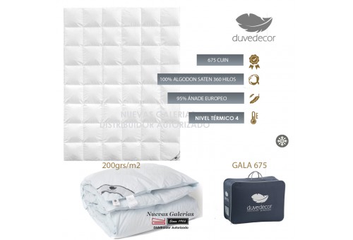 Couette Hiver 100% Canard de Normandie - Gala 675 | Duvedecor