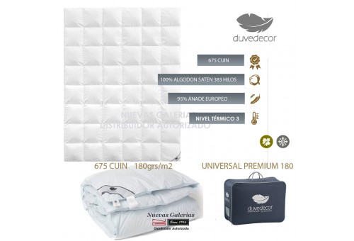 Piumino d´anatra Duvedecor Universal 180 grs 675 | Inverno