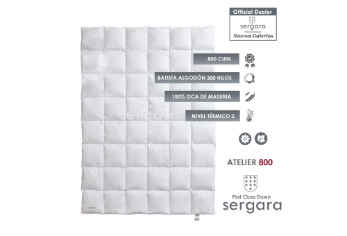 Piumino d´Oca Sergara Atelier 800 | Primavera