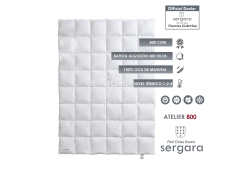 Couette 4 Saisons Atelier 800 100% Duvet D'oie | Sergara