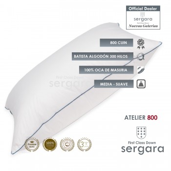 Sergara Atelier 800 Oreiller 100% Duvet d´Oie | doux