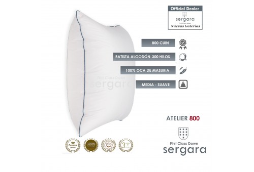 Cuscino d´Oca Sergara Atelier 800 | Morbido