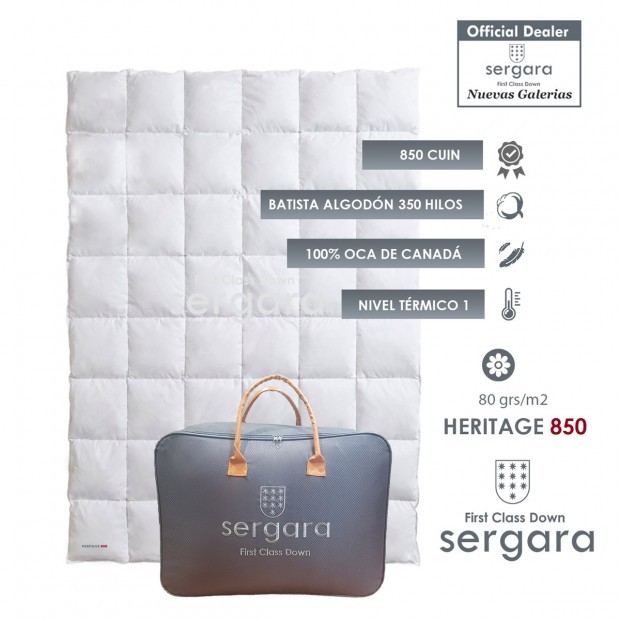 Sergara Heritage 850 Fill Power Summer Down Comforter