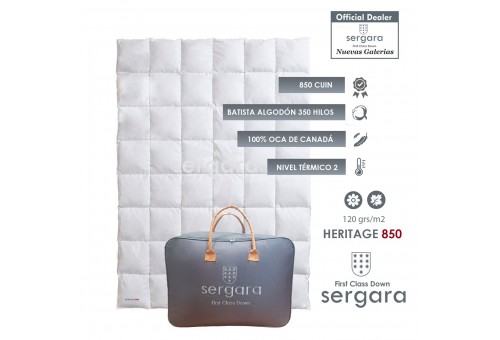 Sergara Heritage 850 Fill Power Spring Down Comforter