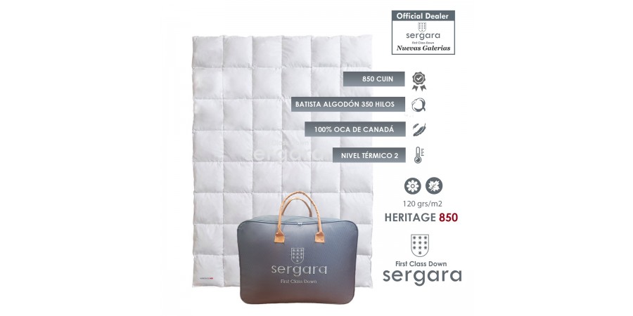 Relleno Nordico Sergara Heritage 850 | Nivel Termico 2