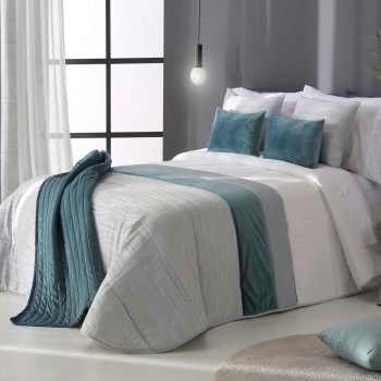 Comforter Jacquard Adkins Aqua | Reig Marti