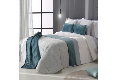 Comforter Jacquard Adkins Aqua | Reig Marti