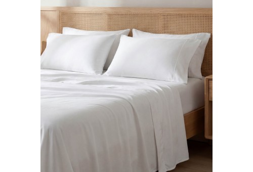 Ensemble de draps Antilo | Bambou Blanc 300 fils