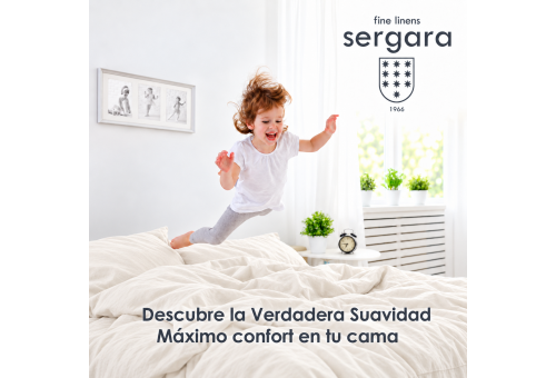 Sábana Bajera Ajustable Sergara | Savena Natural 300 Hilos