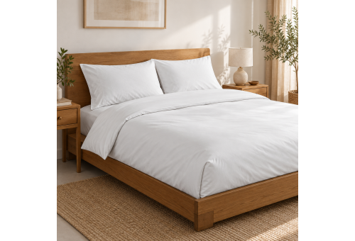 Housse de Couette Sergara | Savena Blanc 300 Fils