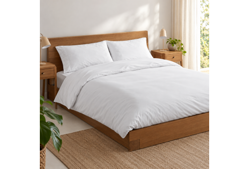 Sergara Duvet Cover | Savena White 300 Thread Count