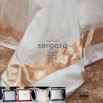 Housse de couette Sergara de coton Égyptien 600 fils | Bicolor