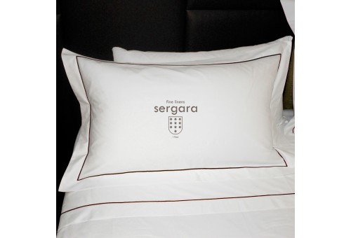 Sergara Pillowcase 600 Thread Egyptian Cotton Sateen | Bourdon