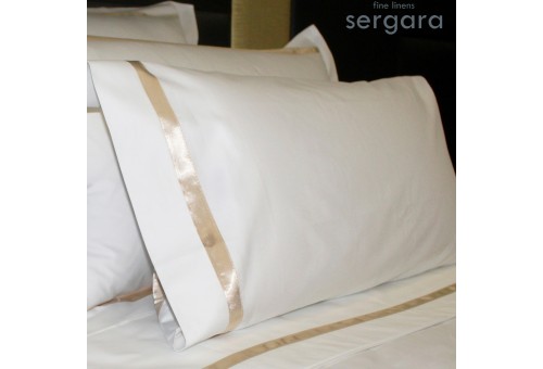 Sergara Pillowcase 600 Thread Egyptian Cotton Sateen | Illusion