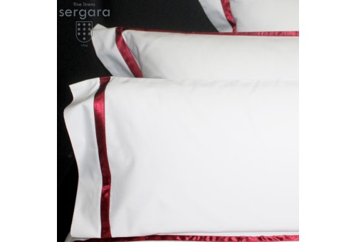 Sergara Pillowcase 600 Thread Egyptian Cotton Sateen | Illusion