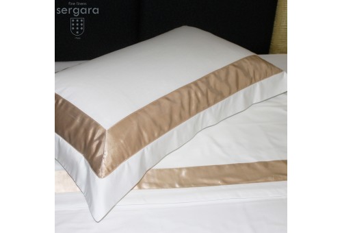 Taie doreiller Sergara de coton Égyptien 600 fils | Bicolor