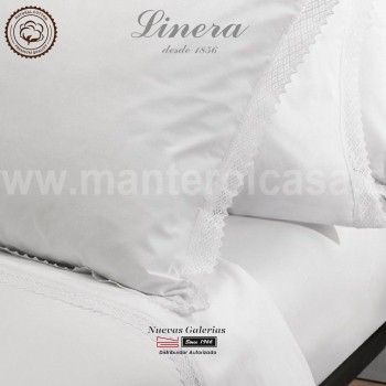 Juego Sabanas Linera | Crochet Blanco 200 hilos
