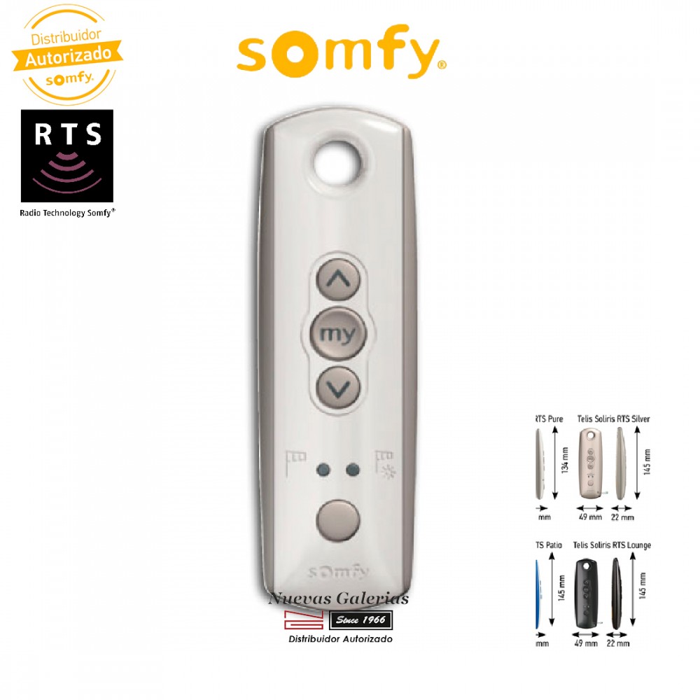 Somfy Kompatibel Handsender SOMFY Telis 1 RTS und SOMFY Telis Soliris RTS 