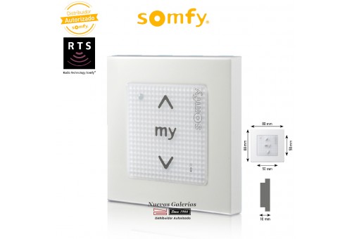 Commande murale Smoove Origin RTS Pure | Somfy