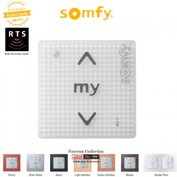 Smoove RTS Wall Switch Pure Shine| Somfy