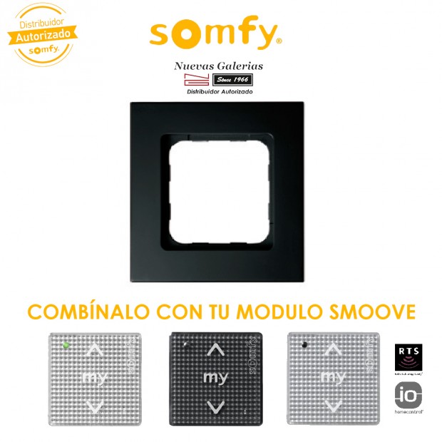 Cornice Black per moduli di comando Smoove | Somfy