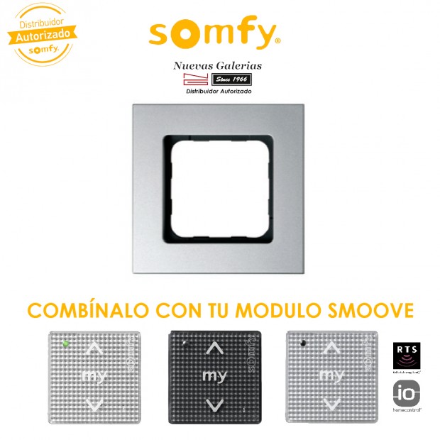 Smoove Rahmen Silver | Somfy