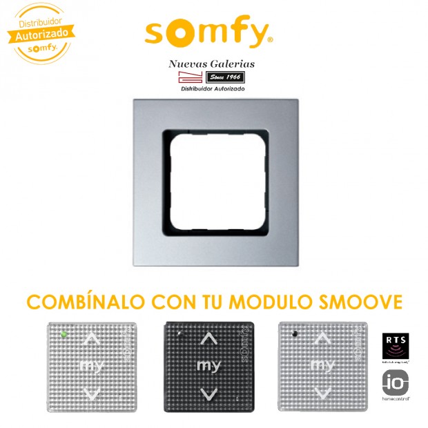 Smoove Rahmen Silvermat | Somfy