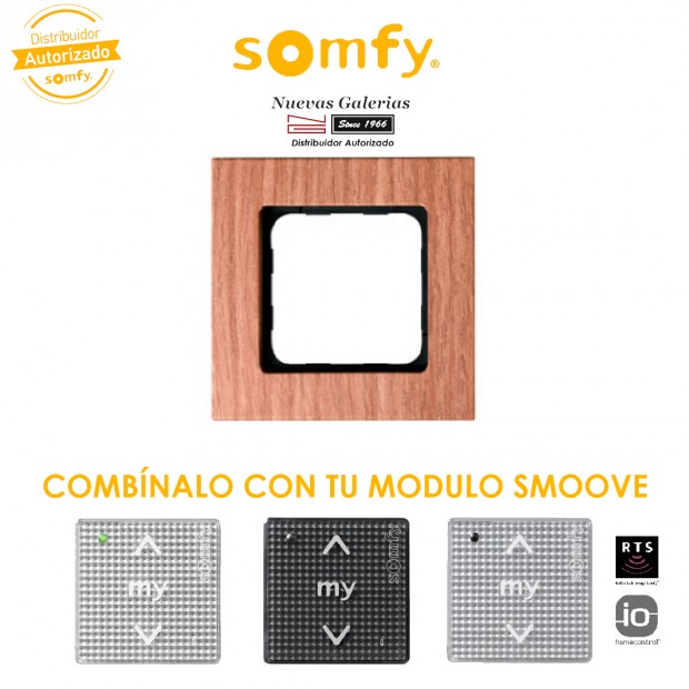 Smoove Rahmen Amber Bamboo | Somfy