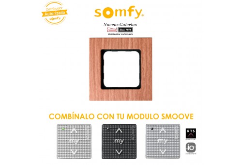 Cornice Amber Bamboo per moduli di comando Smoove | Somfy