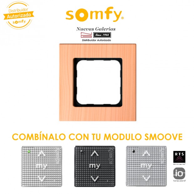 Cornice Light Bamboo per moduli di comando Smoove | Somfy