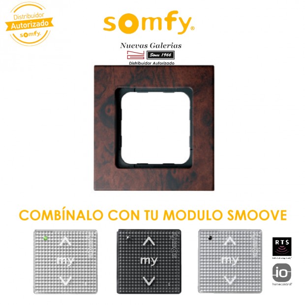 Cadre Smoove Walnut | Somfy