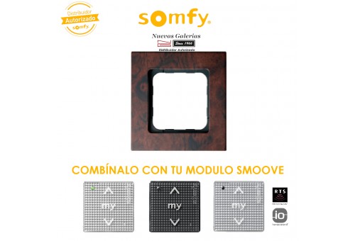 Smoove Rahmen Walnut | Somfy
