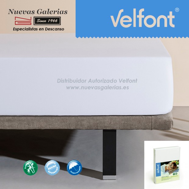 Velfont Spannbettlaken | Wasserdichter Bambus