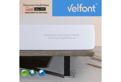 Velfont Spannbettlaken | Wasserdichter weiß 60x120