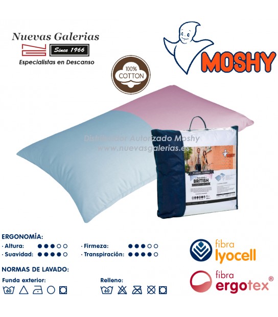 MOSHY - Oreiller rectangle Visco Soft 60x40cm confort souple